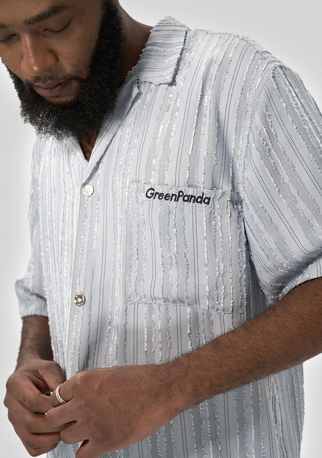 Casual Striped Pattern Shirt - Greenpanda