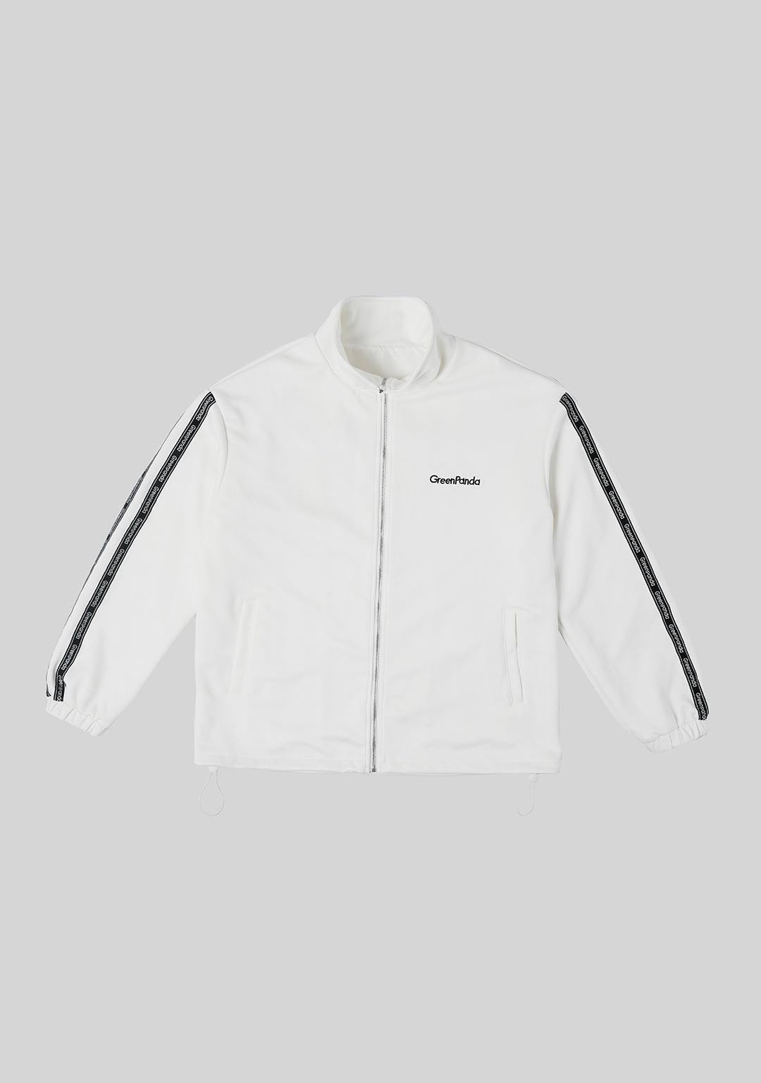 Vintage Casual Webbing Sportwear Sets - White - Greenpanda