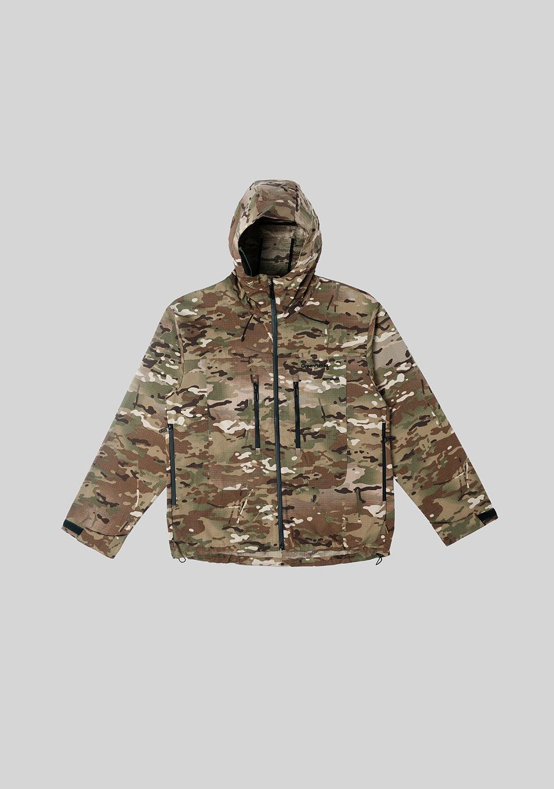 Outdoor Windproof Mountaineering Hard Shell Punching Jacket-Camouflage - Greenpanda