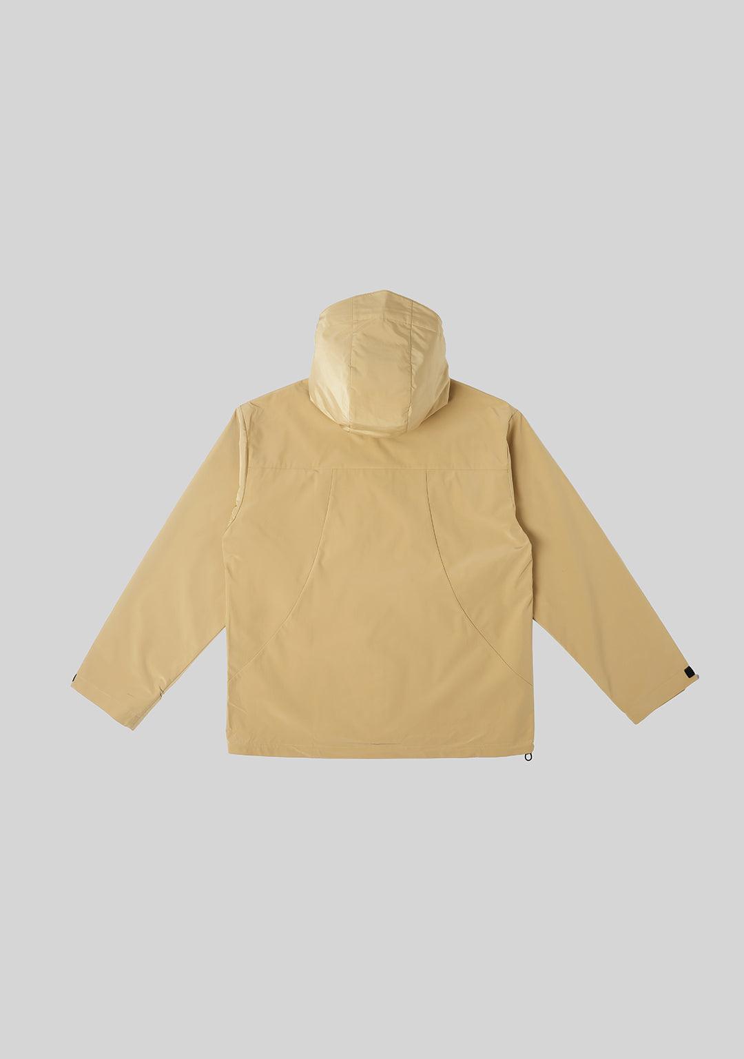 Outdoor Windproof Mountaineering Hard Shell Punching Jacket-Wheat Yellow - Greenpanda