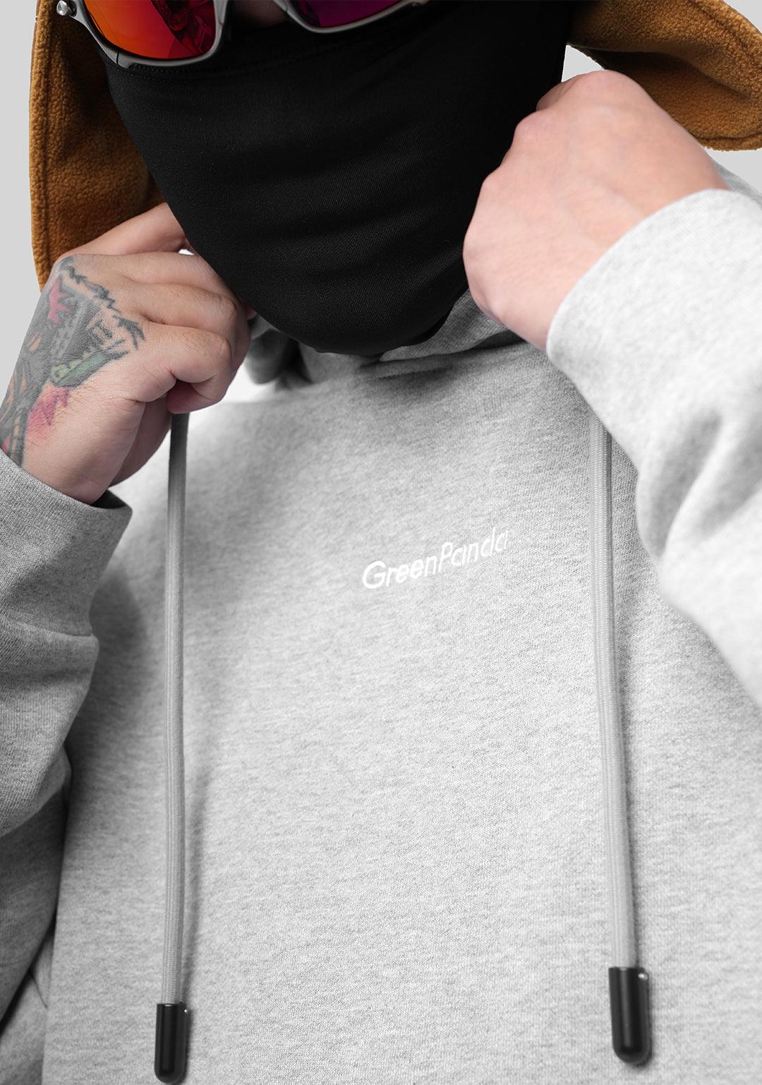 Basic Heavyweight Hoody Sweat Top - Gray - Greenpanda