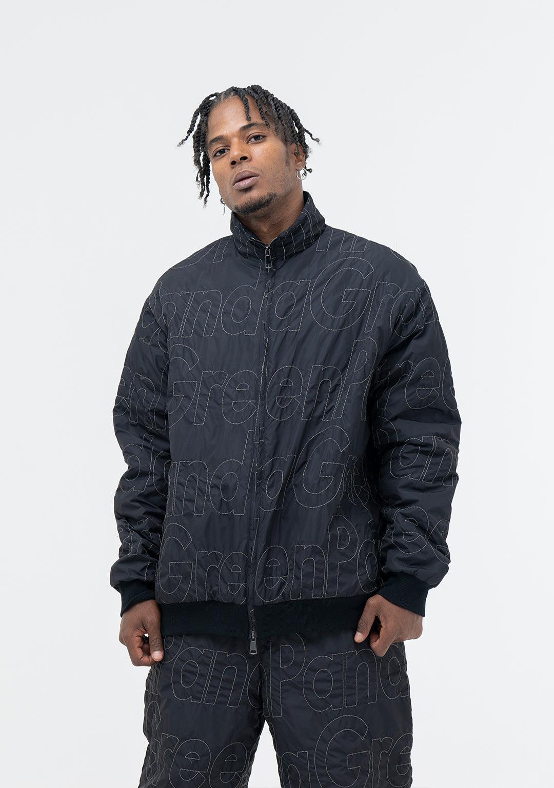 Logo Quilted Shell Jacket Suit - Greenpanda