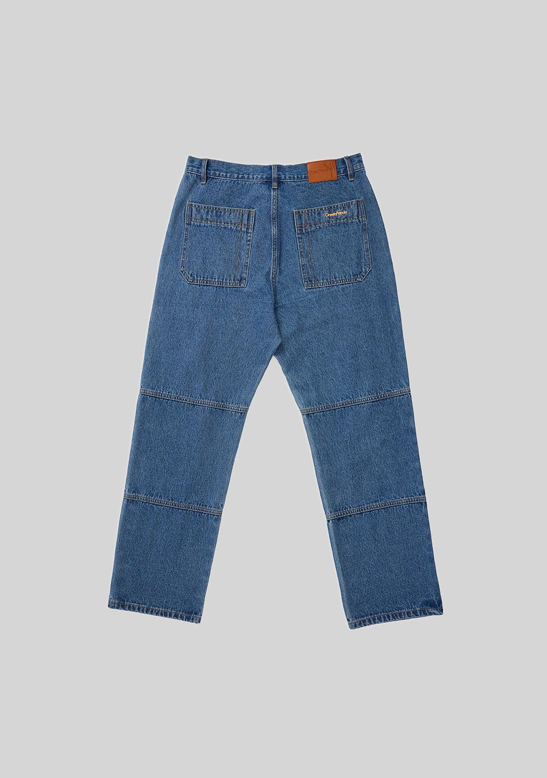 Straight Patchwork Jean Blue - Greenpanda