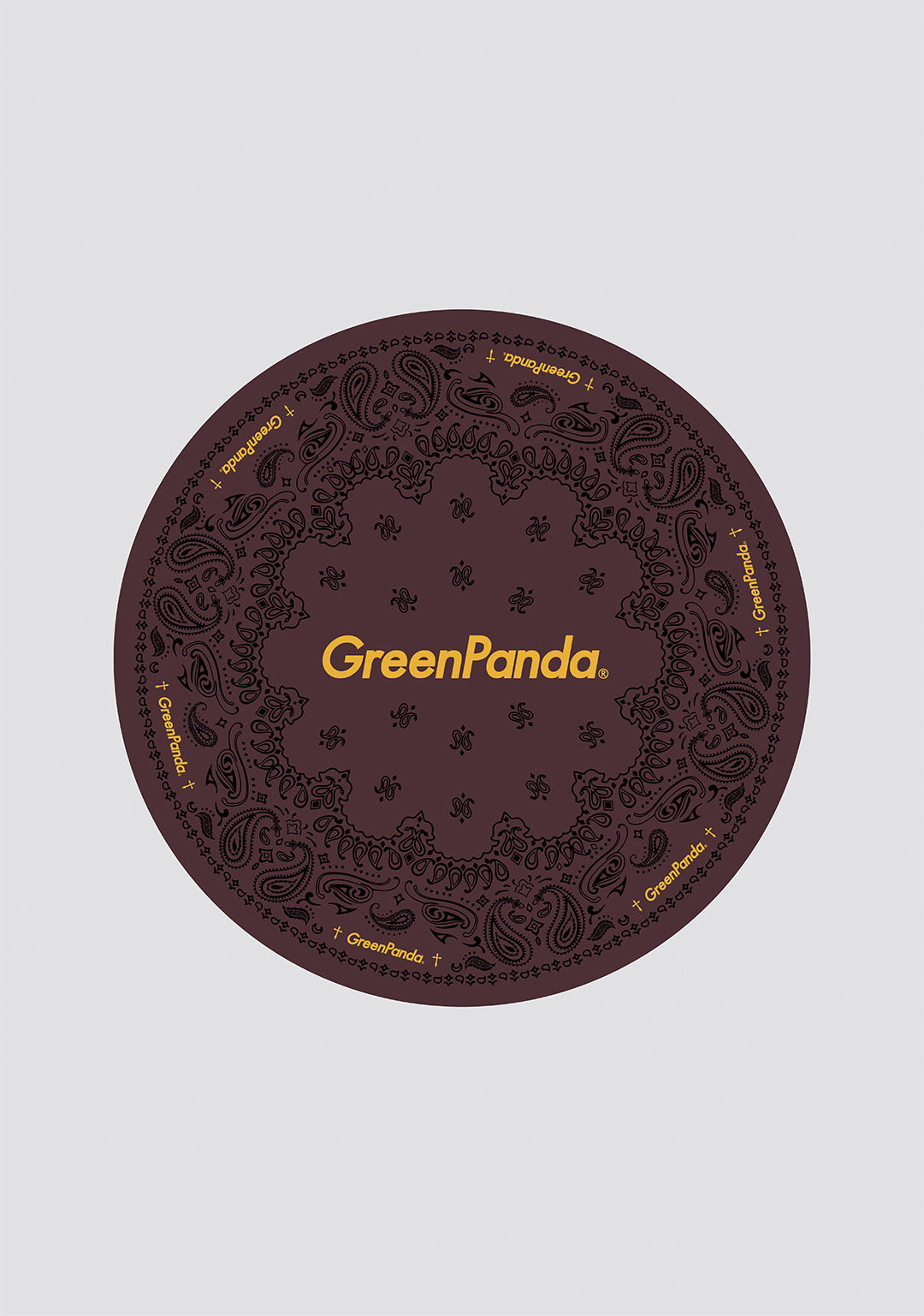 GreenPanda Dancing Mat - Brown (Round)