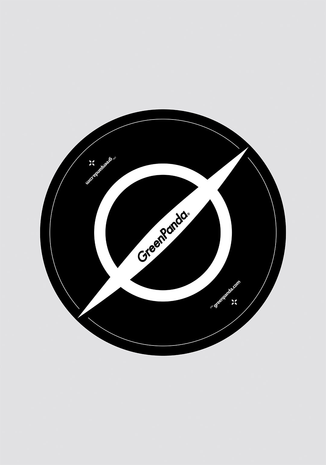 GreenPanda Dancing Mat-Black（Round）