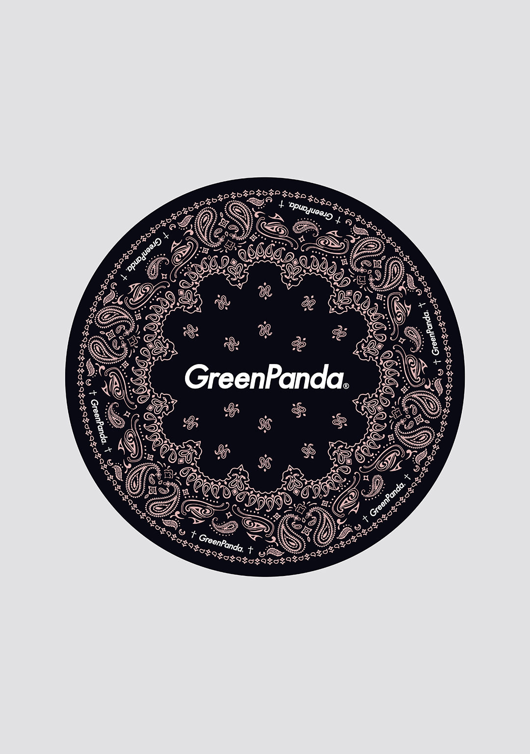 GreenPanda Dancing Mat-Black & Pink（Round）