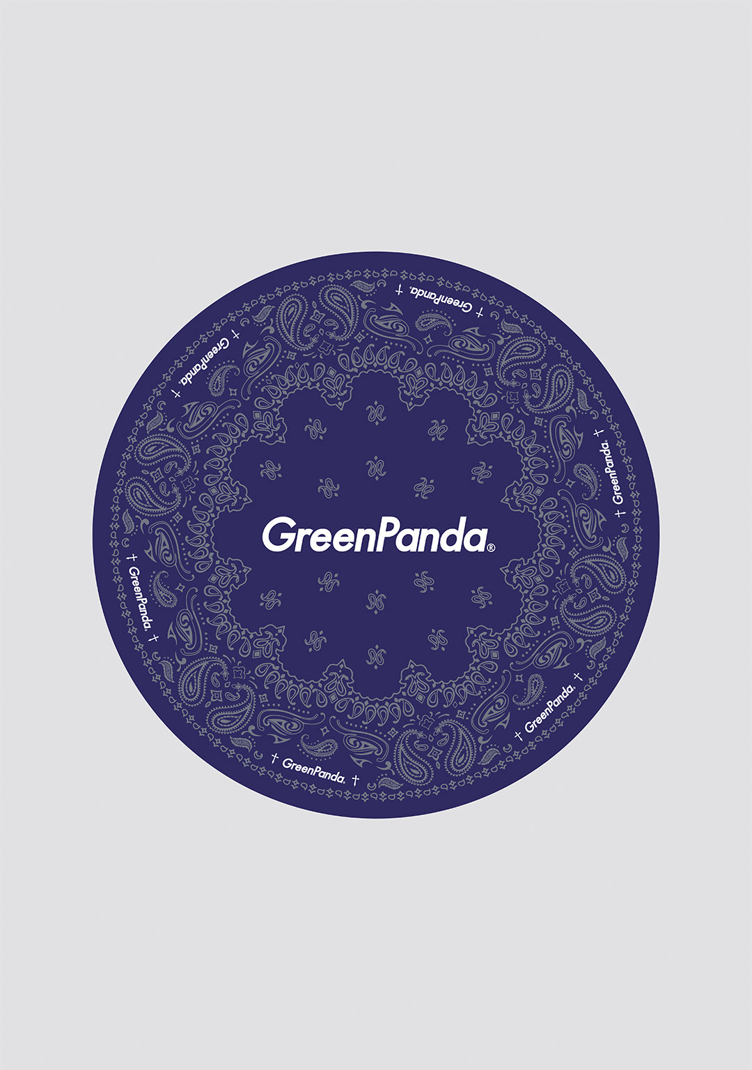GreenPanda Dancing Mat-Blue-Gray（Round）