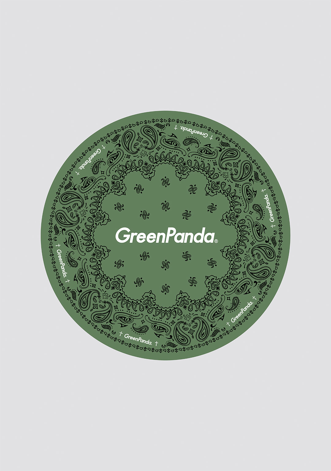 GreenPanda Dancing Mat-Green（Round）