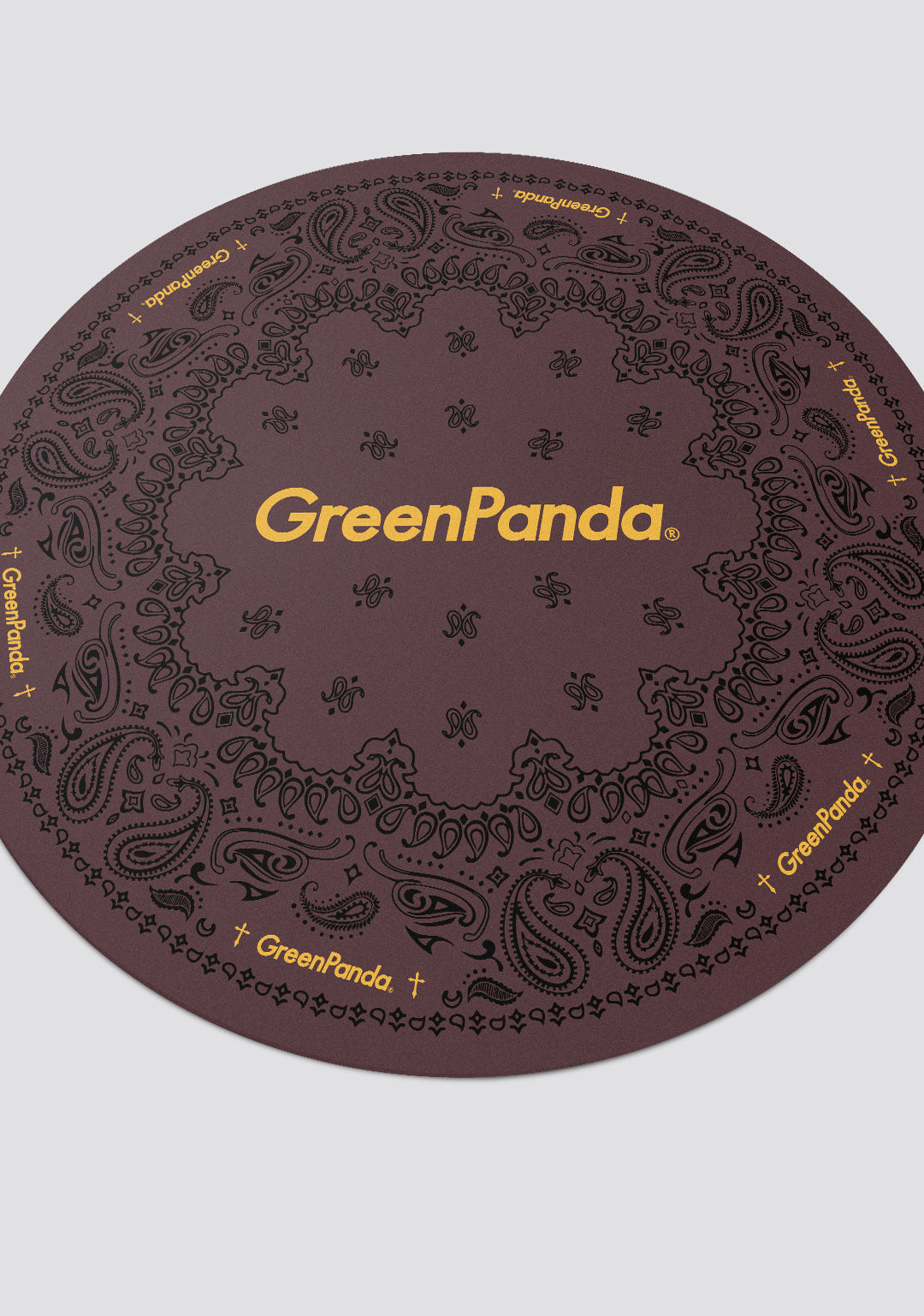 GreenPanda Dancing Mat - Brown (Round)