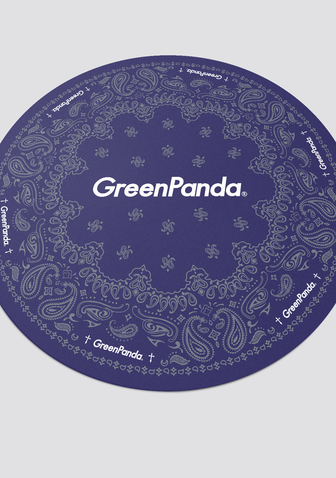 GreenPanda Dancing Mat-Blue-Gray（Round）