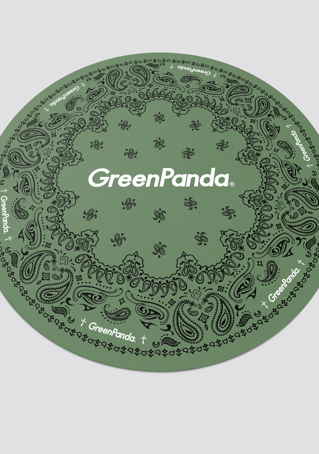 GreenPanda Dancing Mat-Green（Round）
