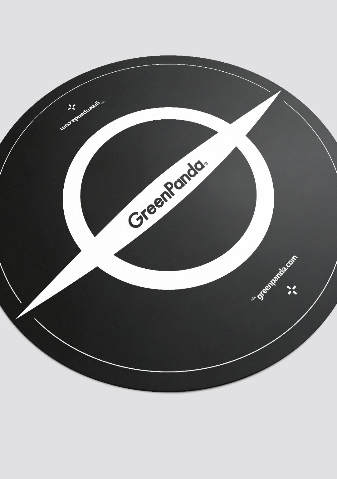 GreenPanda Dancing Mat-Black（Round）