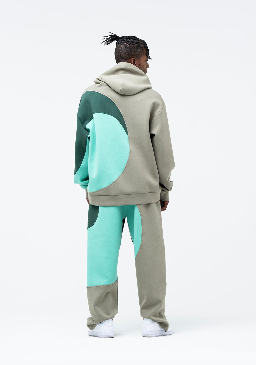 Tai Chi Block Hoodie - Greenpanda