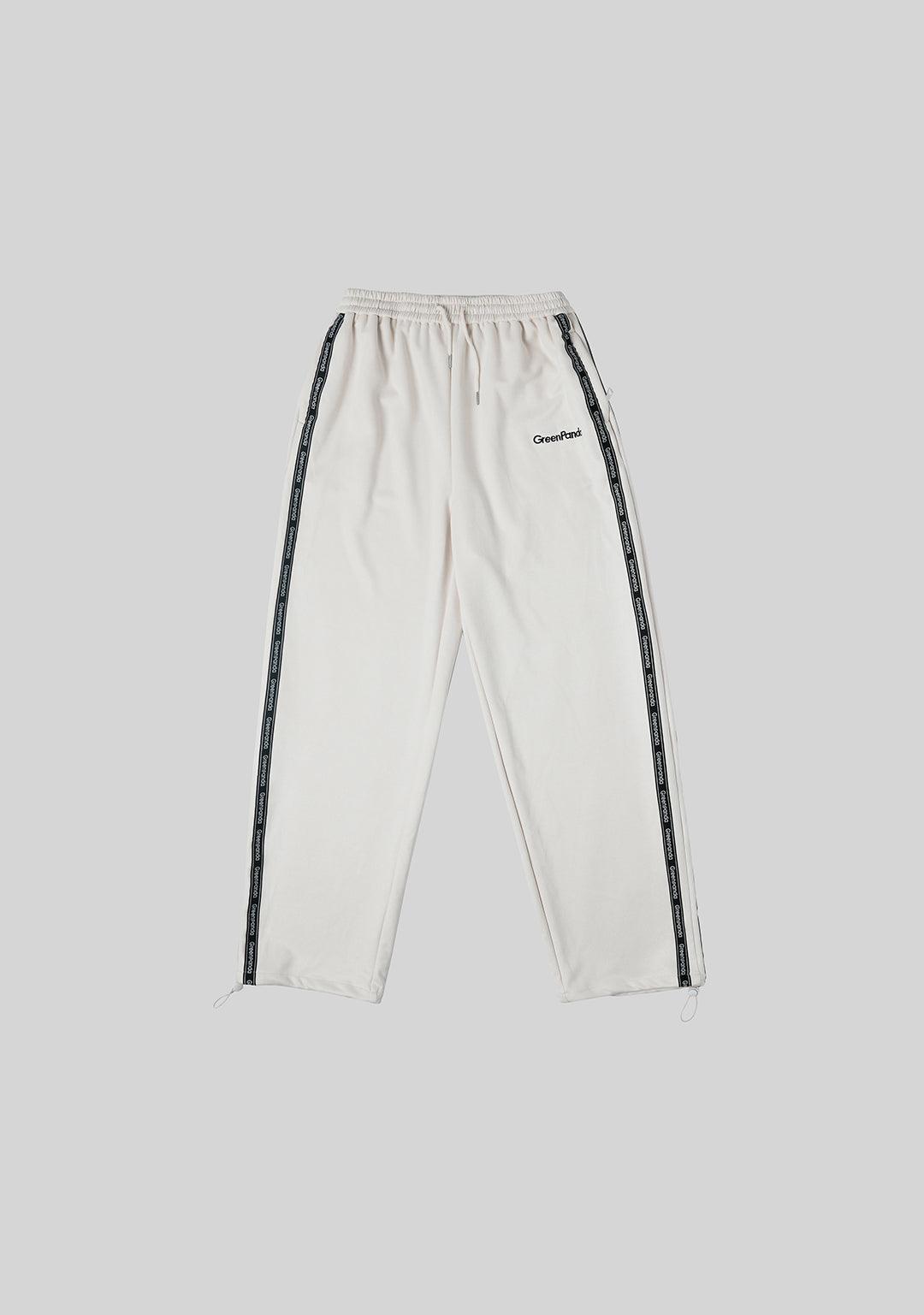 Vintage Casual Webbing Sportwear Sets - Beige - Greenpanda