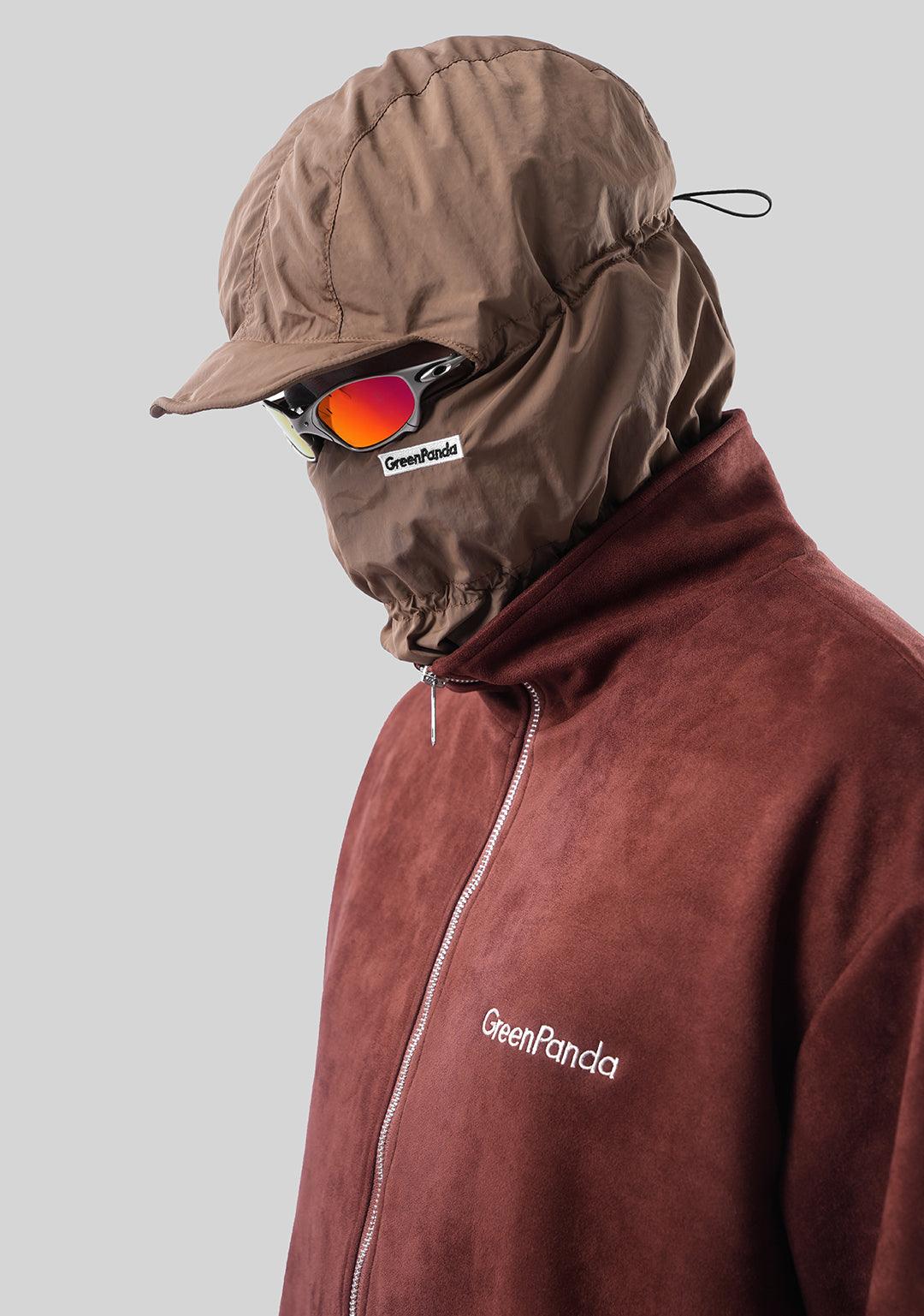 Vintage Casual Webbing Sportwear Sets - Reddish Brown - Greenpanda