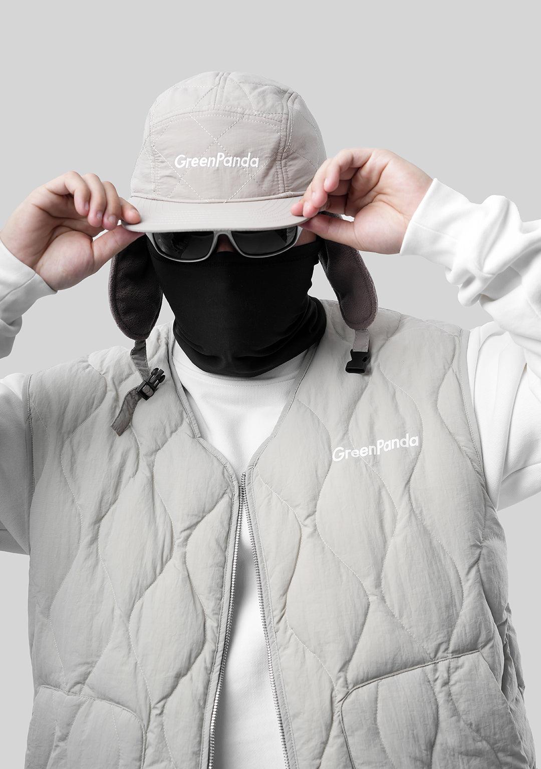 Ripple Quilted Down Vest-Gray - Greenpanda