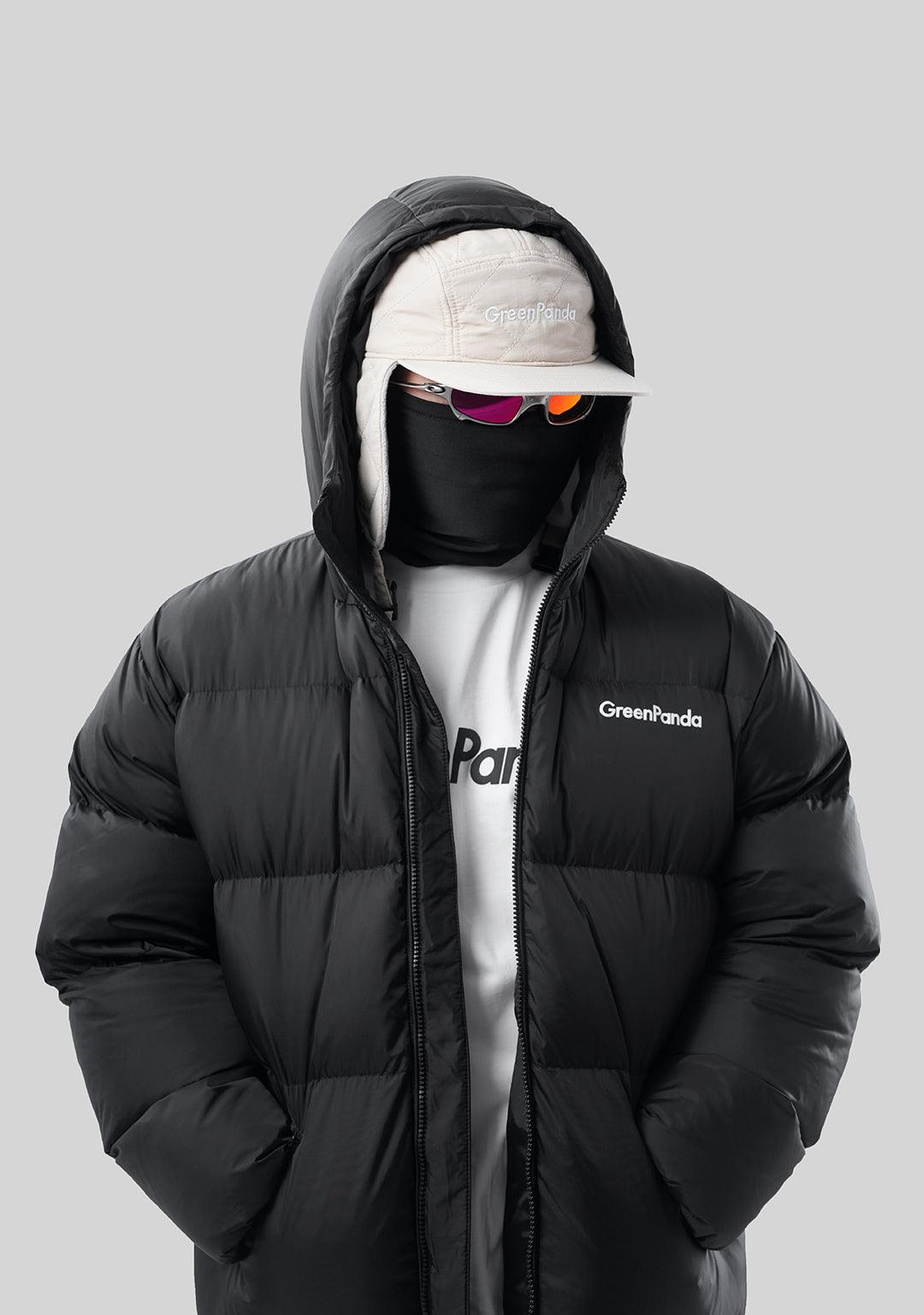 Basic Hooded Down Jacket - Black - Greenpanda