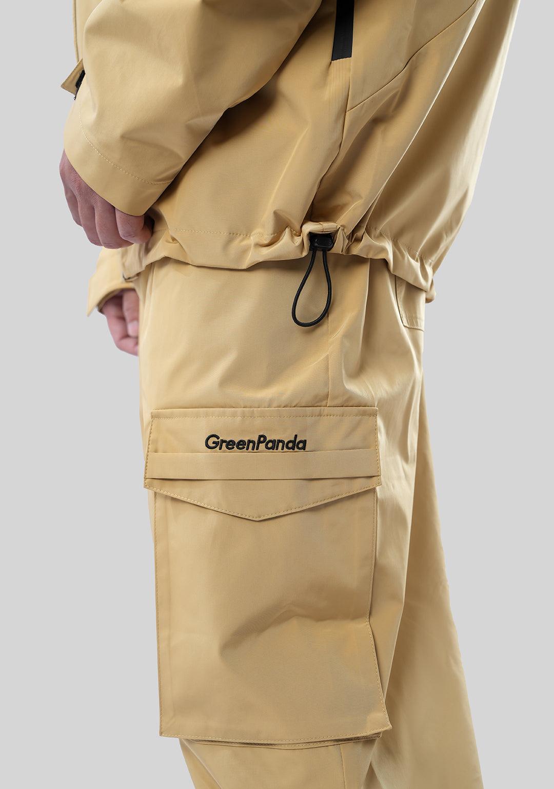 Outdoor Windproof Mountaineering Hardshell Pants-Wheat Yellow - Greenpanda