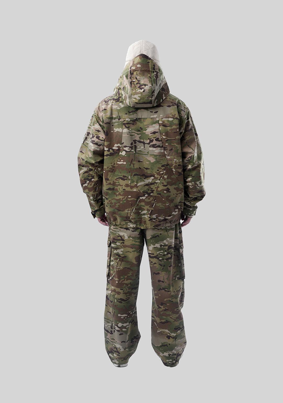 Outdoor Windproof Mountaineering Hard Shell Punching Jacket-Camouflage - Greenpanda