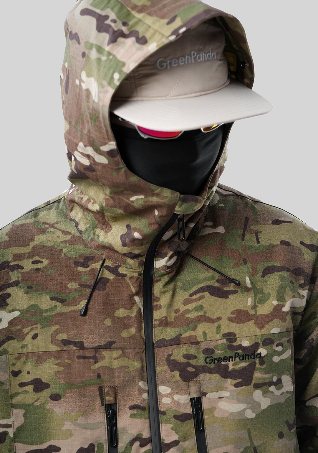 Outdoor Windproof Mountaineering Hard Shell Punching Jacket-Camouflage - Greenpanda