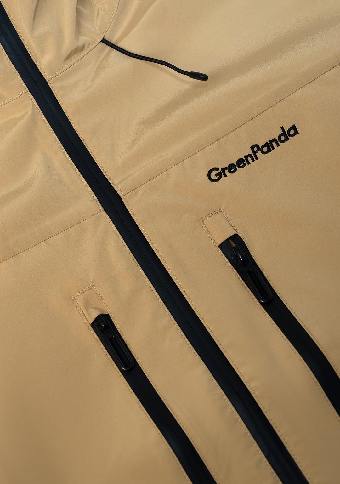 Outdoor Windproof Mountaineering Hard Shell Punching Jacket-Wheat Yellow - Greenpanda