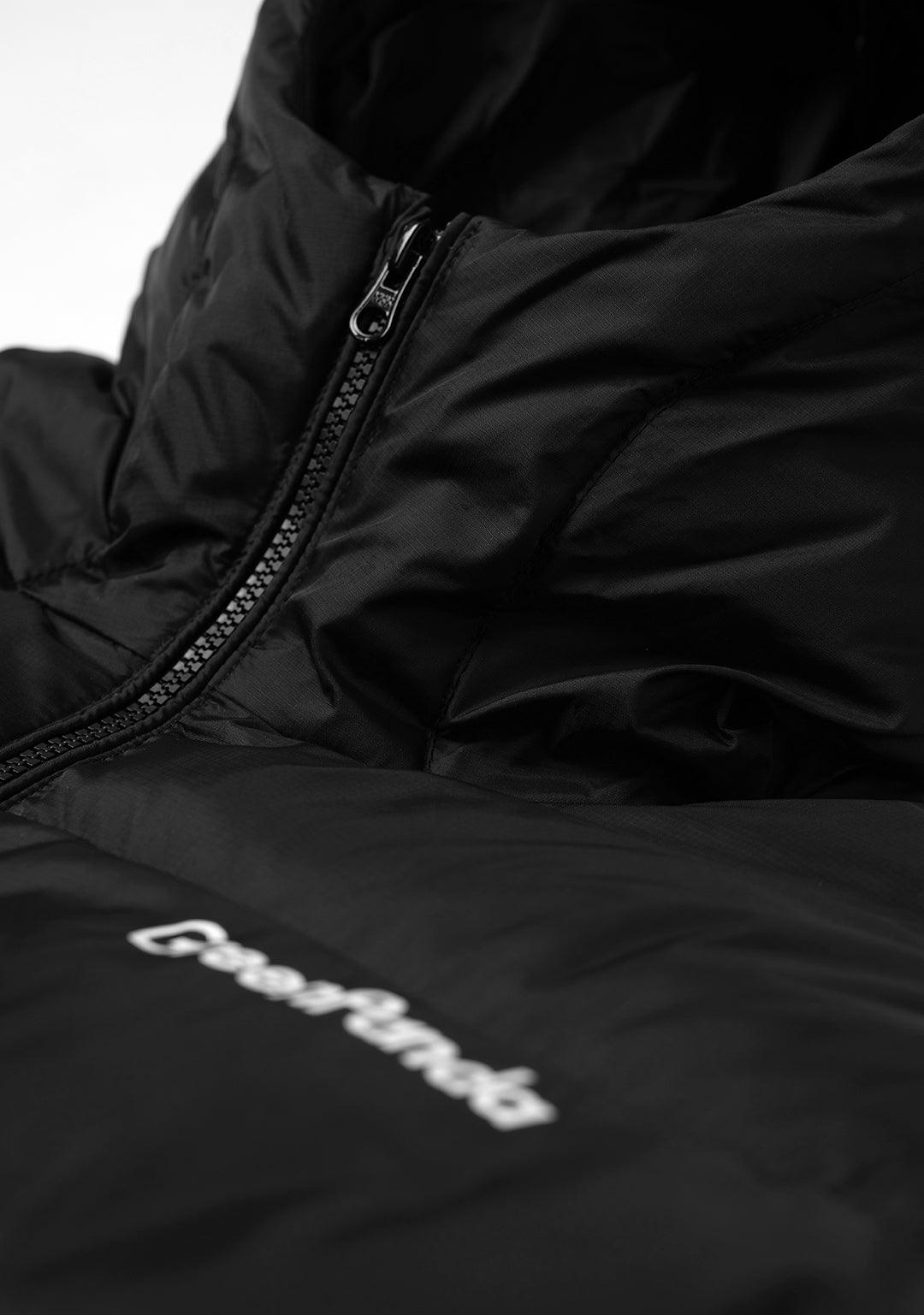 Basic Hooded Down Jacket - Black - Greenpanda