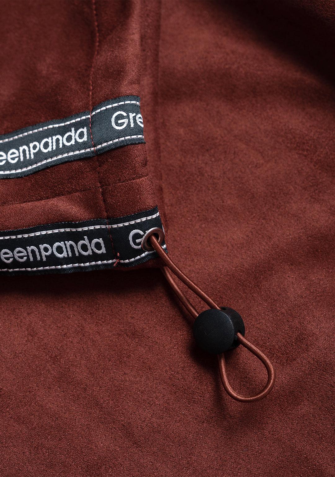 Vintage Casual Webbing Sportwear Sets - Reddish Brown - Greenpanda