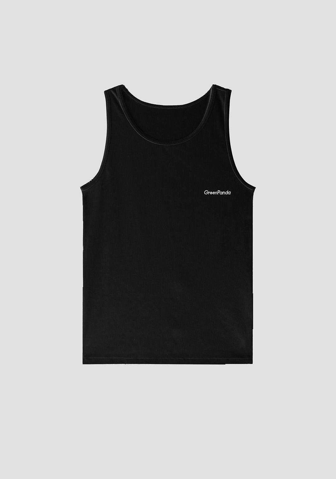 Logo Printed Slim Tank Top - Greenpanda