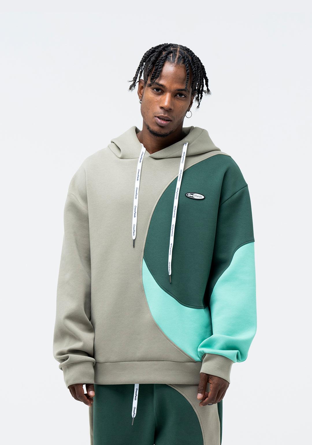 Tai Chi Block Hoodie - Greenpanda