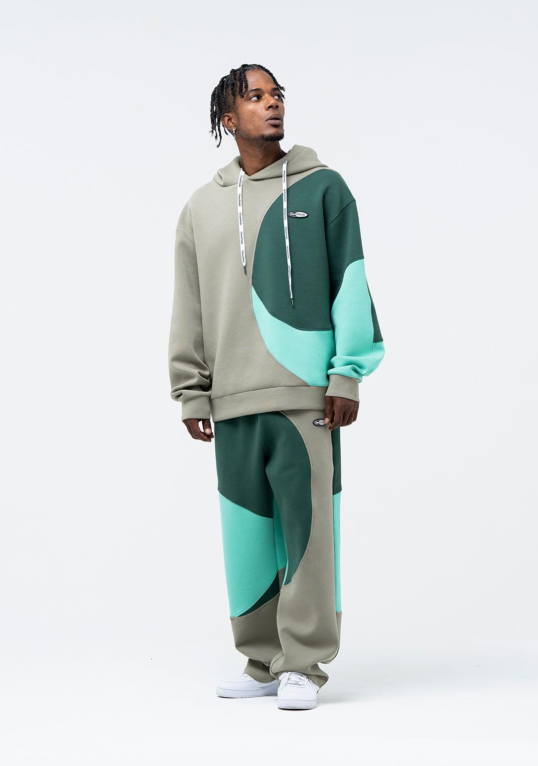 Tai Chi Block Hoodie - Greenpanda